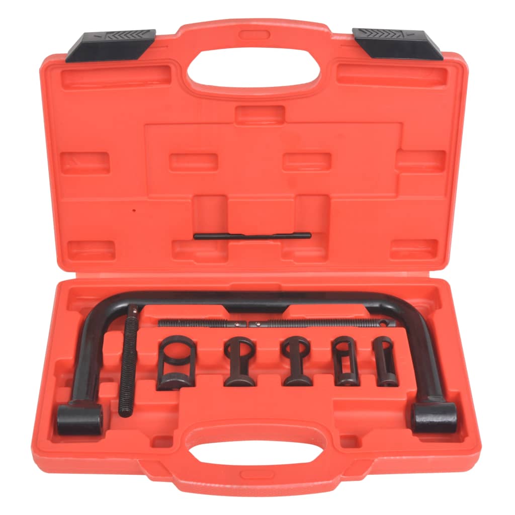 10-Tlg. Ventilfederspanner-Set Orange Und Weiß