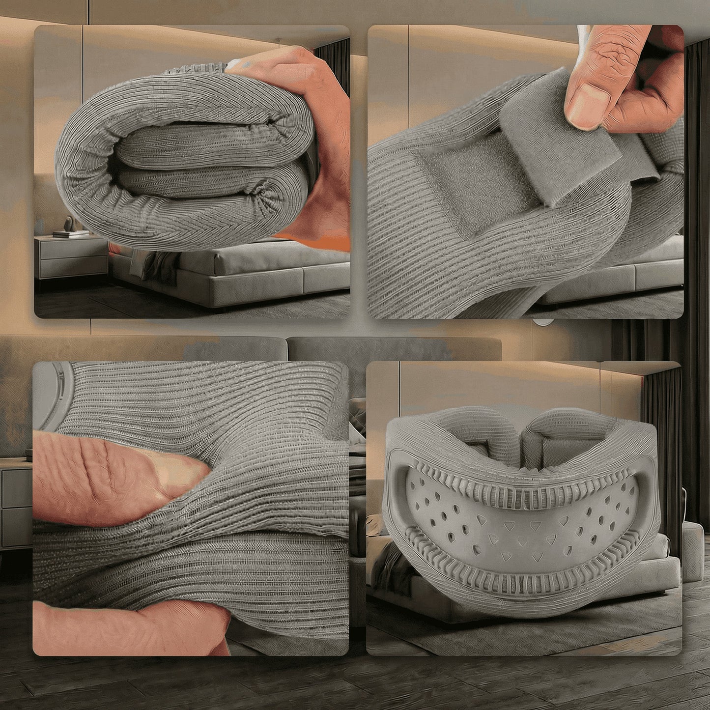 visastar MundFix Grau (neutral & dezent) – Ruhig schlafen. Mund geschlossen.