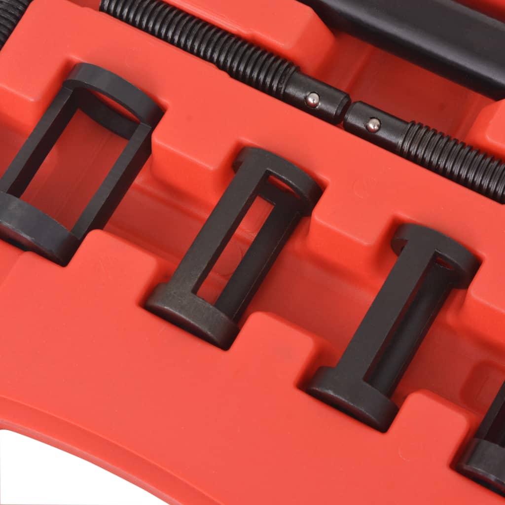 10-Tlg. Ventilfederspanner-Set Orange Und Weiß