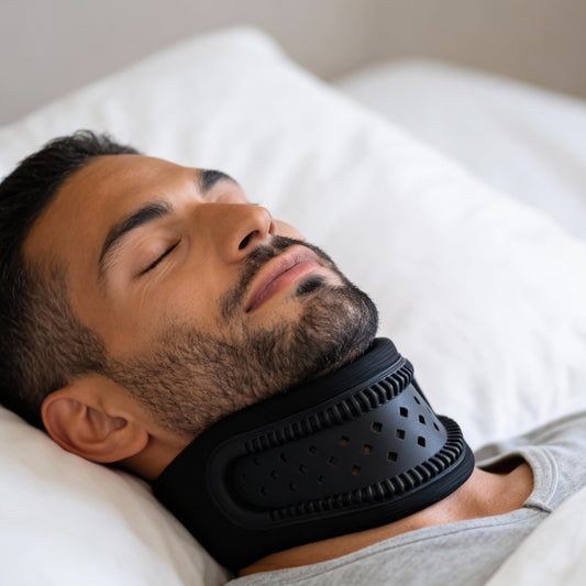 visastar MundFix Schwarz (neutral & dezent) – Ruhig schlafen. Mund geschlossen.